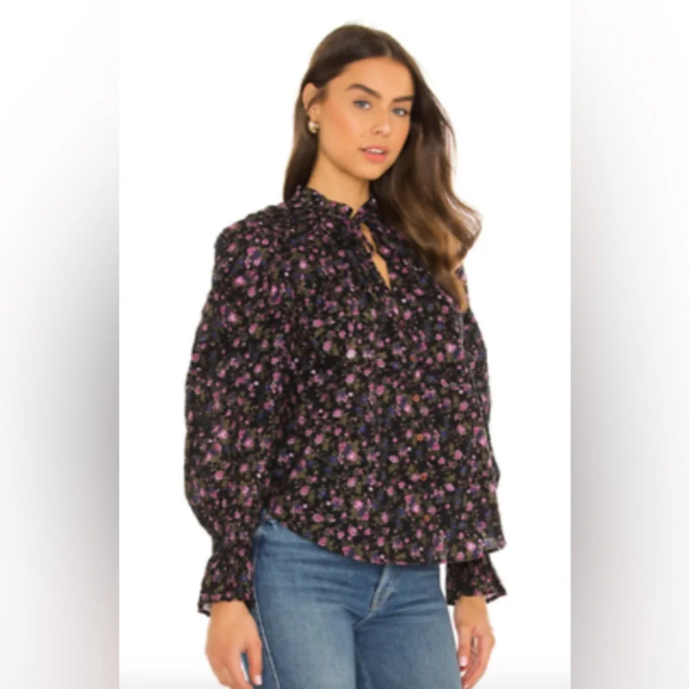 Free People Meant To Be Smocked Blouse size S